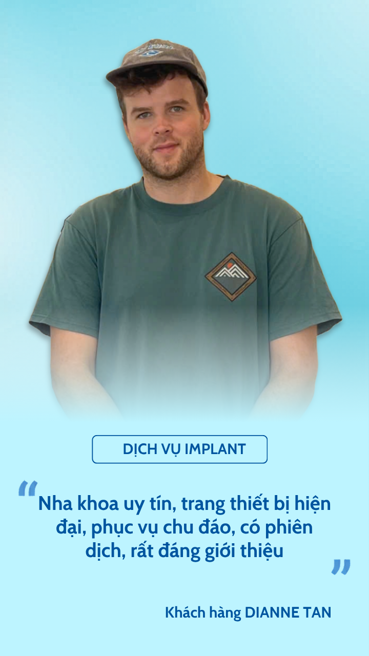 khách hàng sử dụng dịch vụ implant tại nha khoa MIA Dental Clinic